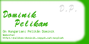 dominik pelikan business card