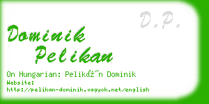 dominik pelikan business card